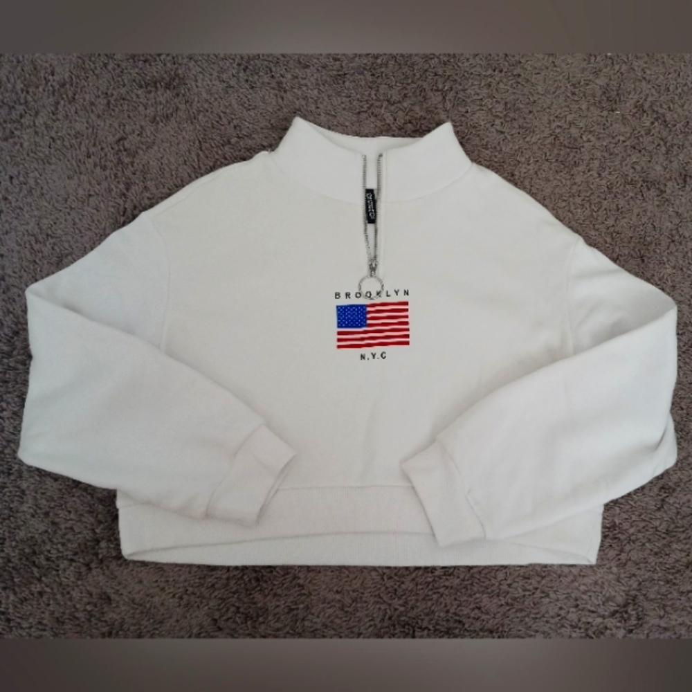 H&M Cropped Sweatshirt